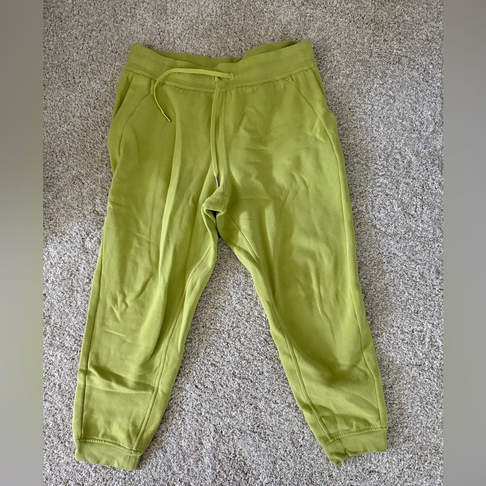 Lululemon Scuba Bright Green Jogger Pants